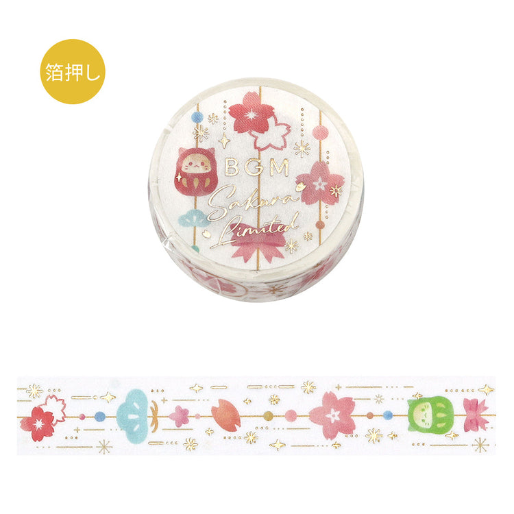 BGM Sakura Limited Masking Tape: Cherry Blossom Ornament