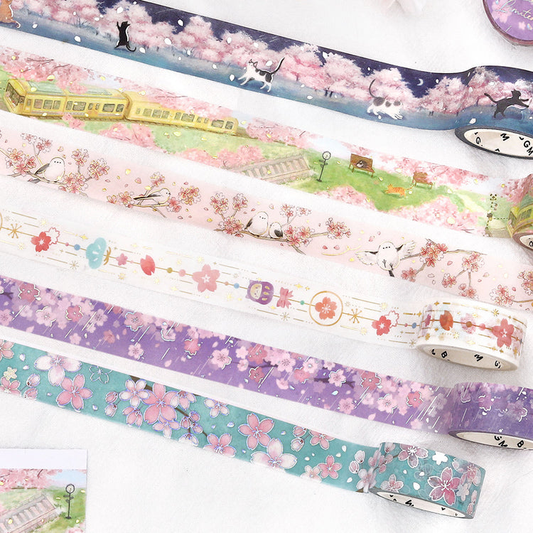 BGM Sakura Limited Masking Tape: Cherry Blossom Ornament