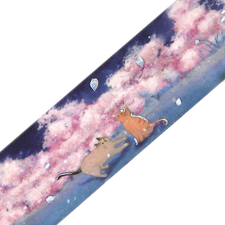 BGM Sakura Limited Masking Tape: Cat and Flower Lanterns