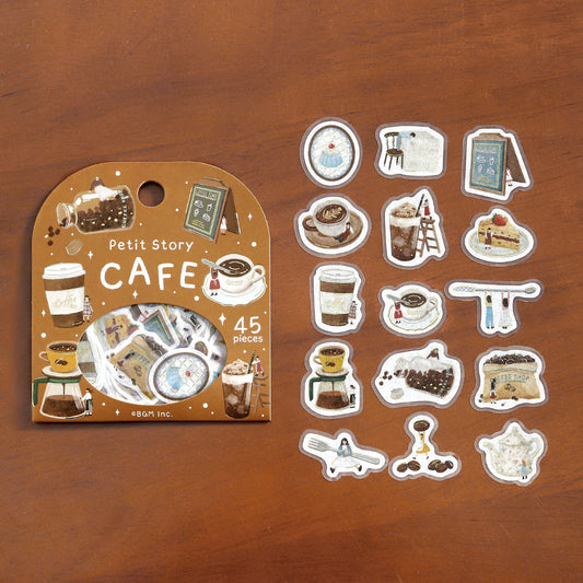 BGM Foil Stamping Flake Seal: Petit Story Cafe