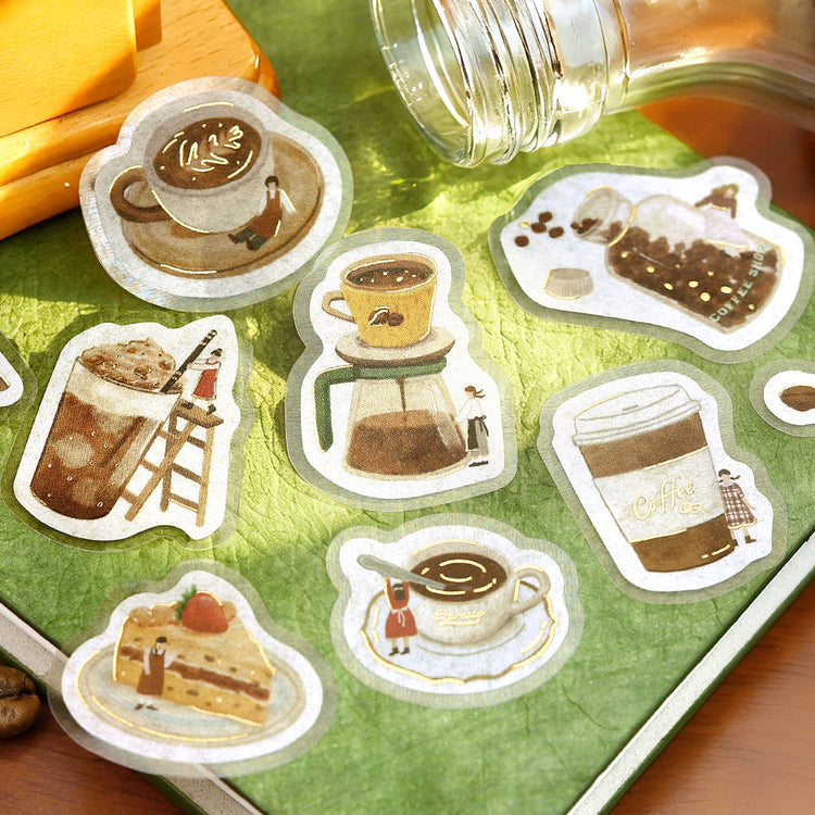 BGM Foil Stamping Flake Seal: Petit Story Cafe
