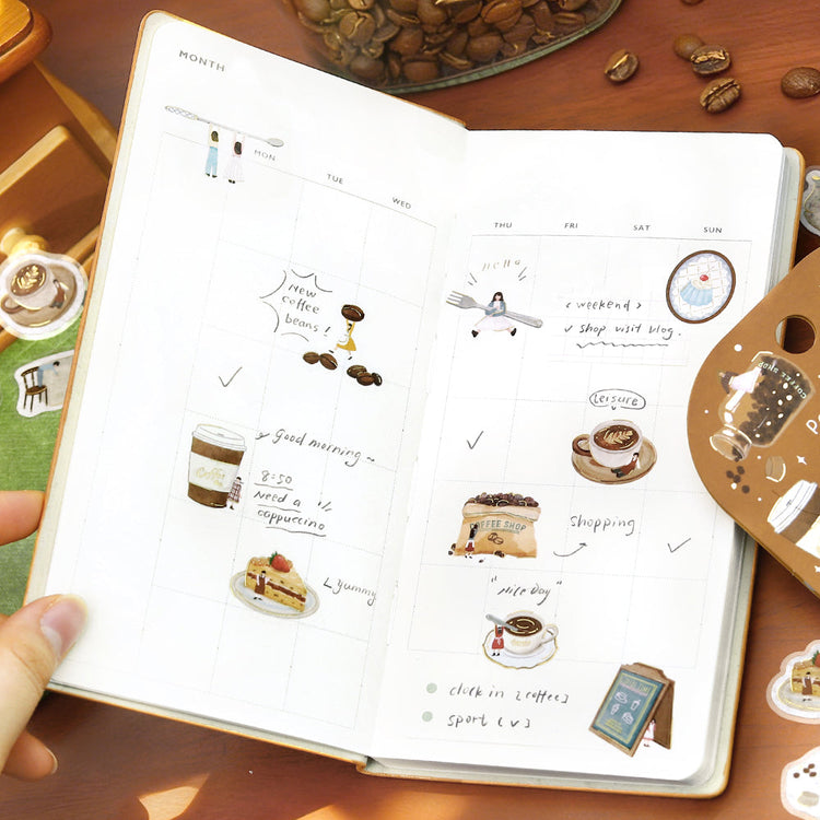 BGM Foil Stamping Flake Seal: Petit Story Cafe