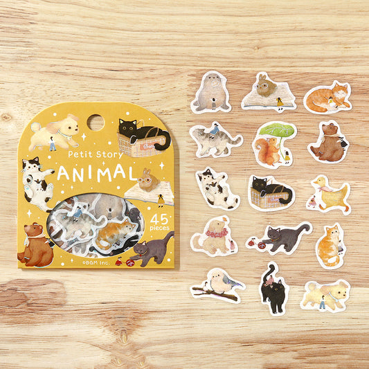 BGM Foil Stamping Flake Seal: Petit Story Animals