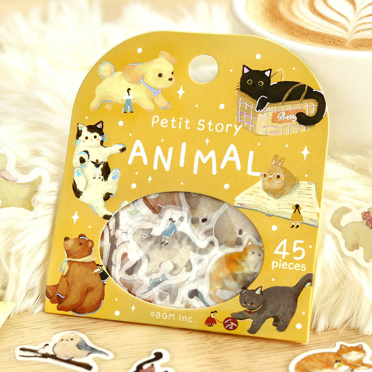 BGM Foil Stamping Flake Seal: Petit Story Animals