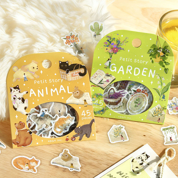 BGM Foil Stamping Flake Seal: Petit Story Animals