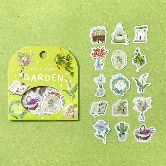 BGM Foil Stamping Flake Seal: Petit Story Gardening