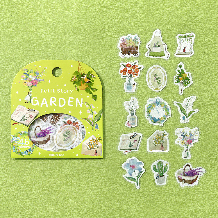 BGM Foil Stamping Flake Seal: Petit Story Gardening