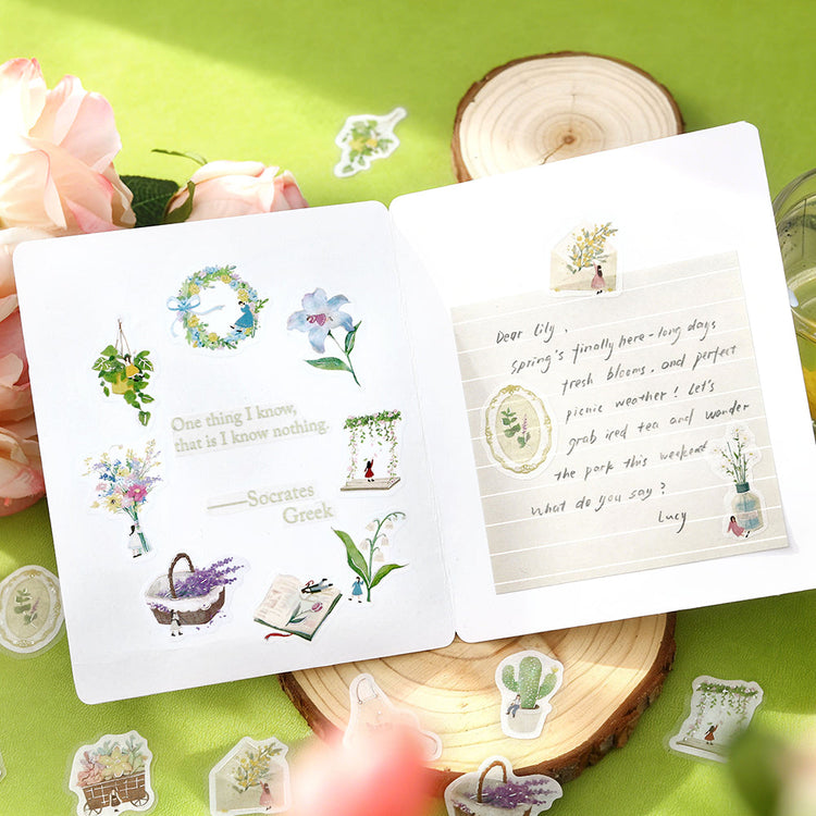 BGM Foil Stamping Flake Seal: Petit Story Gardening