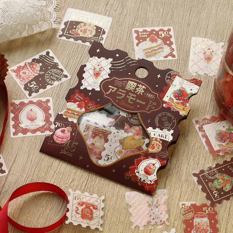 BGM Foil Stamping Flake Seal: Cafe Alamode - Post Office Red