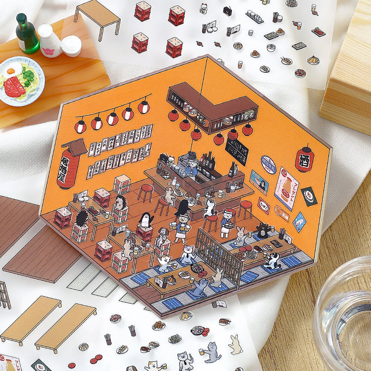 BGM Diorama 2.5D Seat Seal - Izakaya (Japanese-style Pub)