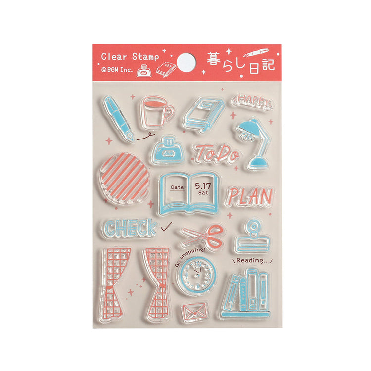 BGM Clear Stamp: Diary - Life Diary