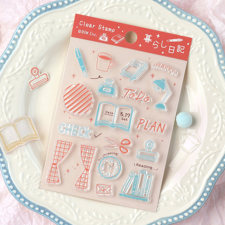 BGM Clear Stamp: Diary - Life Diary