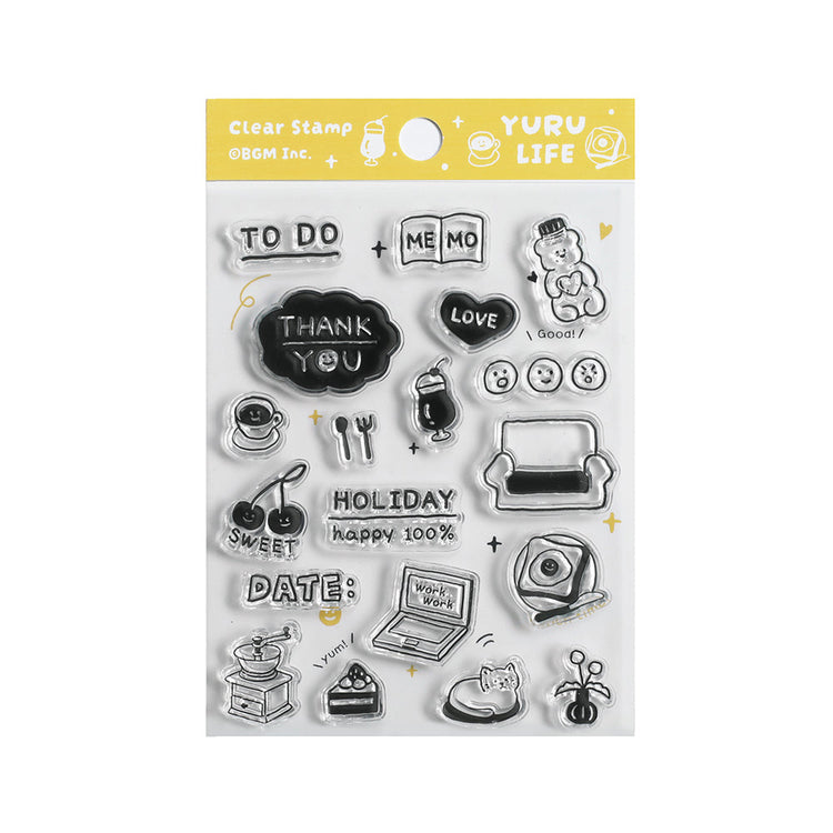 BGM Clear Stamp: Diary - Yuru Life Diary
