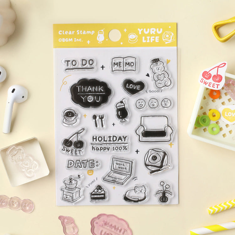 BGM Clear Stamp: Diary - Yuru Life Diary