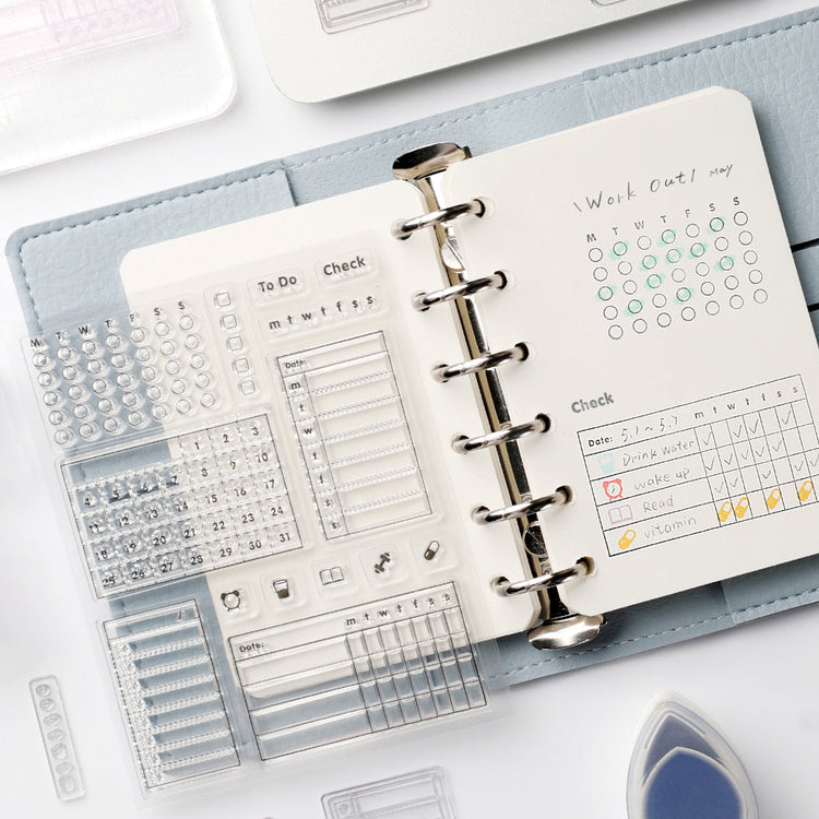 BGM Clear Stamp: Diary - Record Sheet