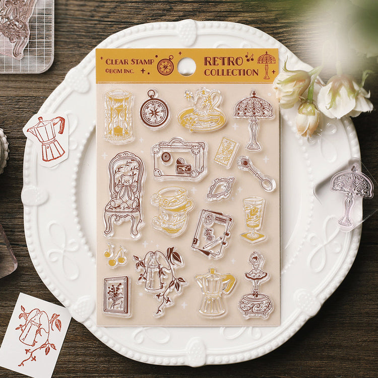 BGM Clear Stamp: Diary - Retro Goods