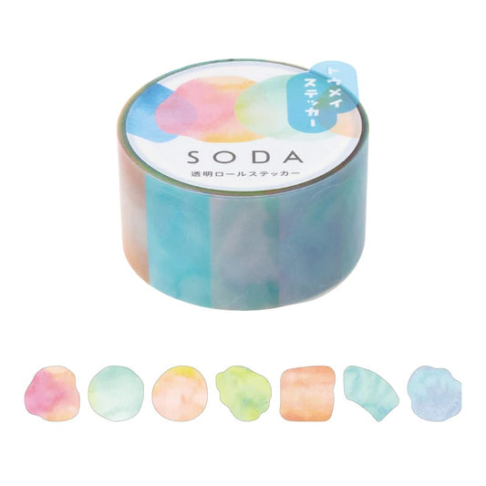 KITTA Soda Transparent Masking Tape (Sticker Type) - Palette