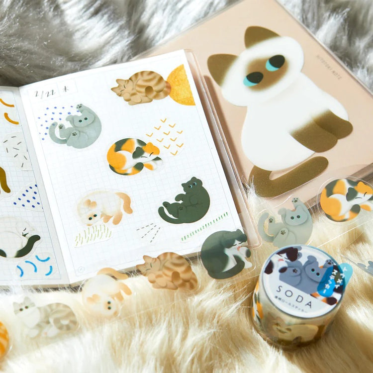 3M Scotch Washi Tape Cats Animal Sticker Decorate Packaging