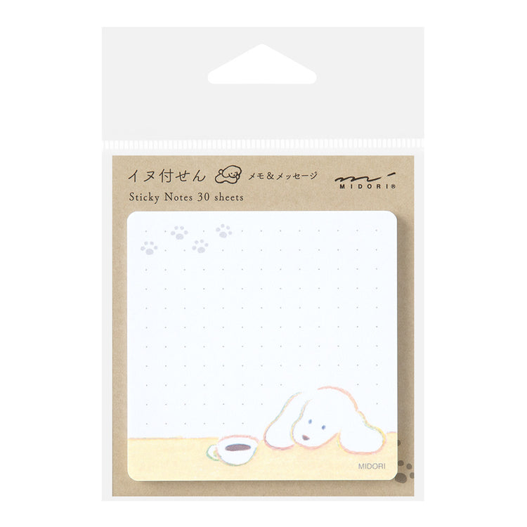 Midori Sticky Notes - Coffee and Dog