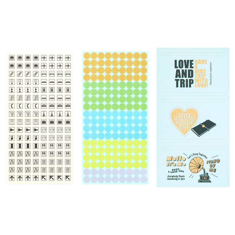 TRAVELER'S notebook Customized Sticker Set for Diary 2025