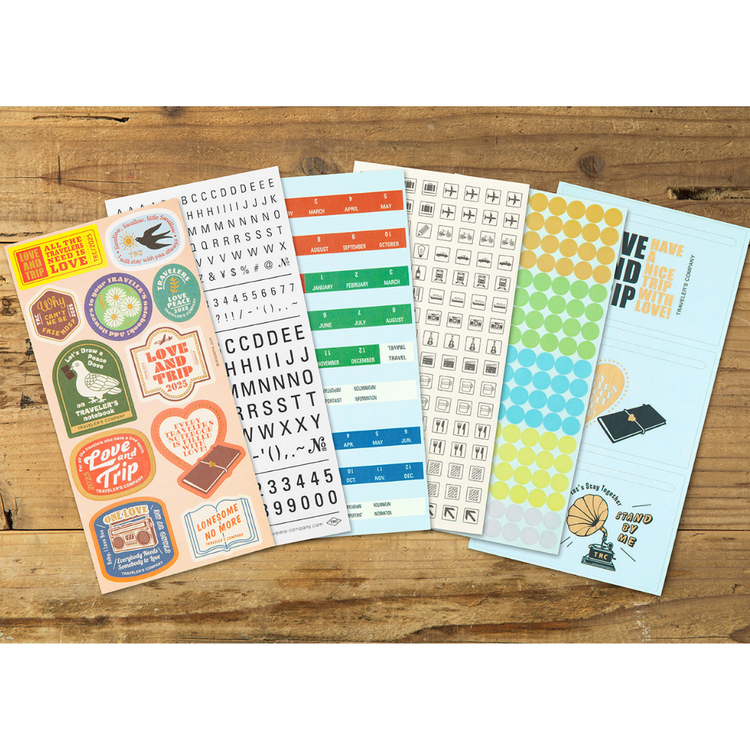 TRAVELER'S notebook Customized Sticker Set for Diary 2025