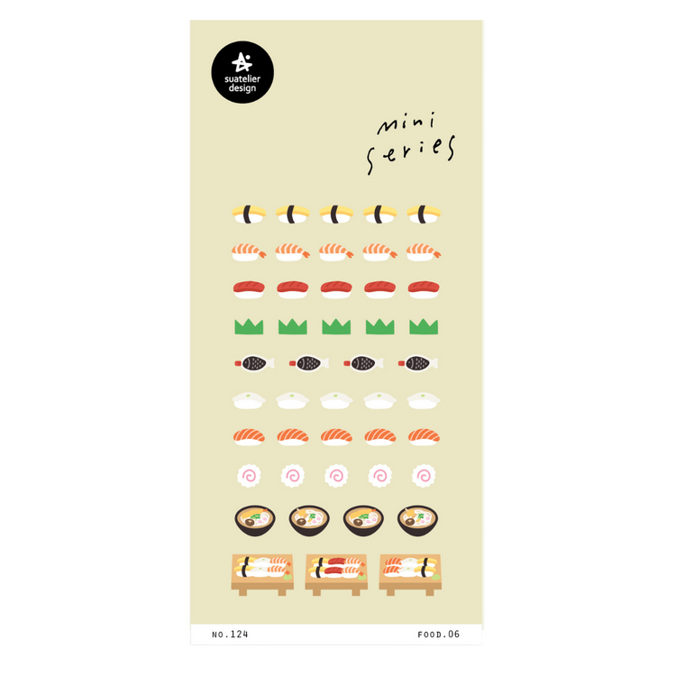 Suatelier Mini Series Sticker - Food.06 Sushi