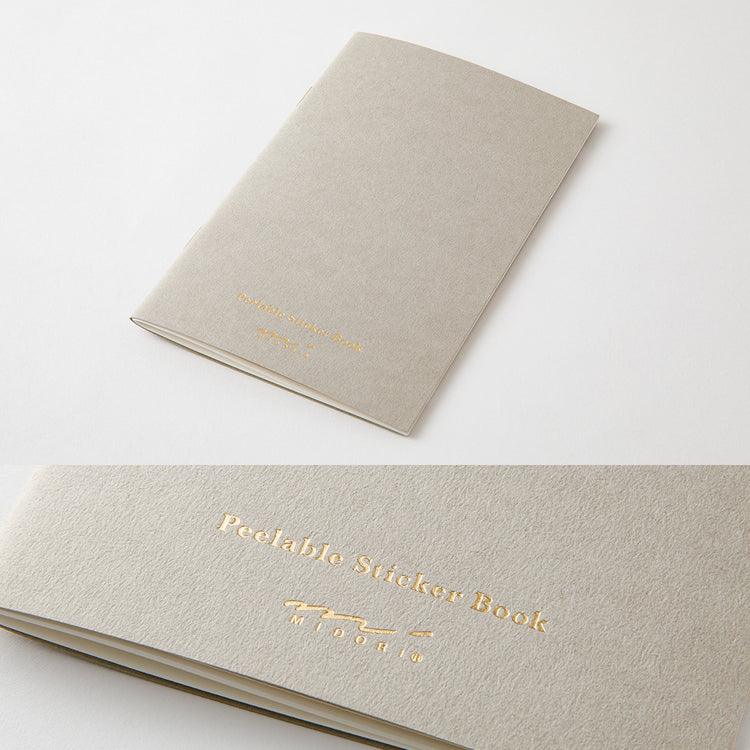 Midori Sticker Book with Pocket - Gray