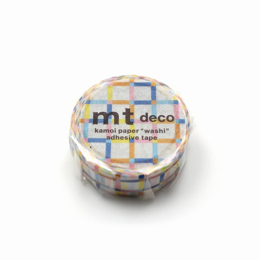 MT 1P Kamoi Washi Tape - Colorful Gingham Random