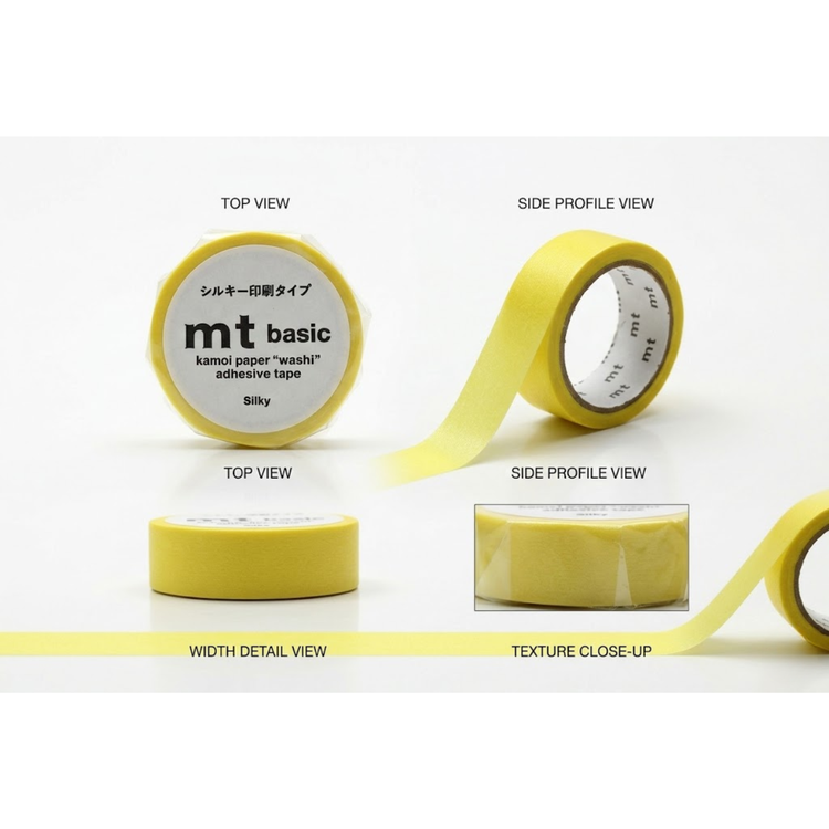 MT 1P Kamoi Washi Tape - Silky Yellow