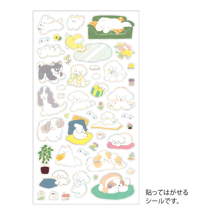 Midori Sticker [M] (1 Sheet) - Dog