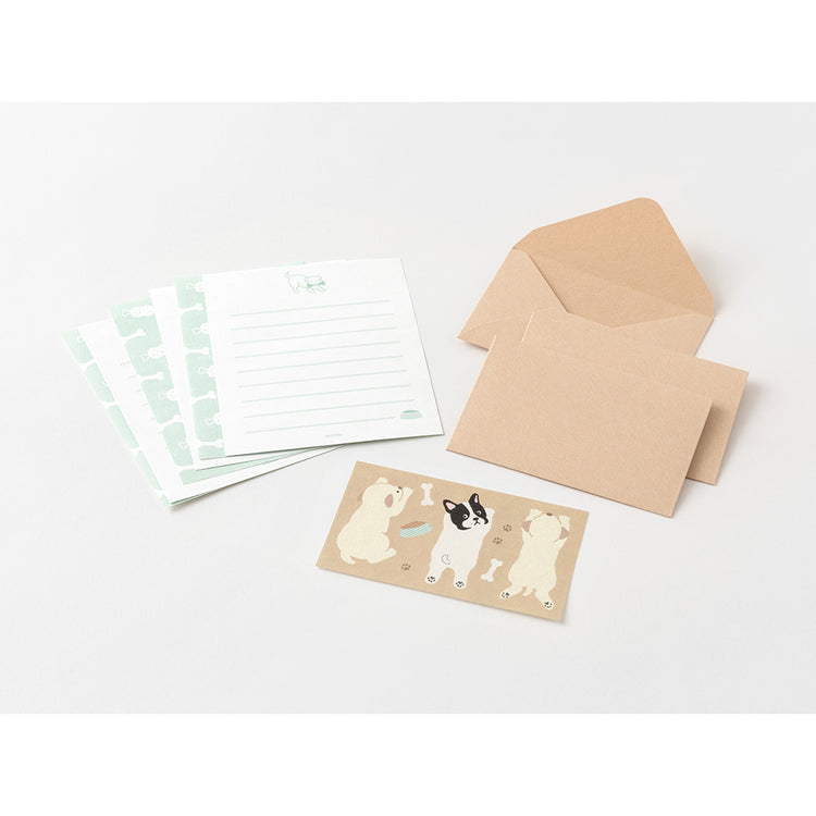 Midori Mini Letter Set with Stickers - Hungry Dog