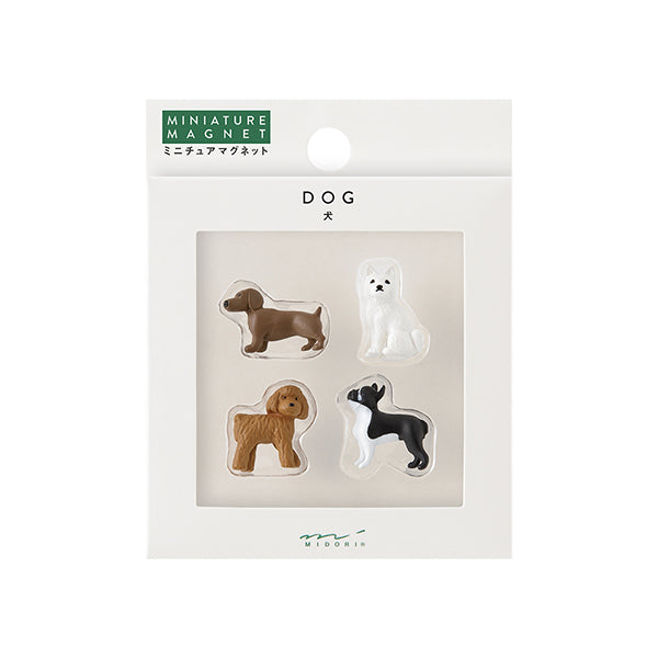 Midori Miniature Magnet -  Dog B (Set of 4)