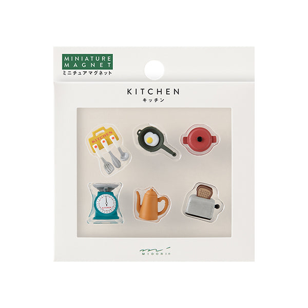 Midori Miniature Magnet - Kitchen C (Set of 6)