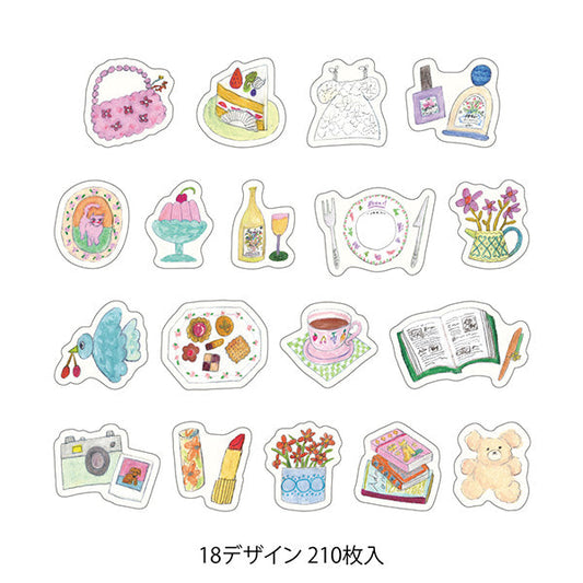 Midori Yuru Log Roll Sticker - Motifs