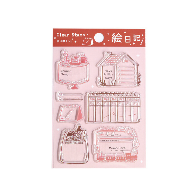 BGM Clear Stamp: Diary - Picture Diary