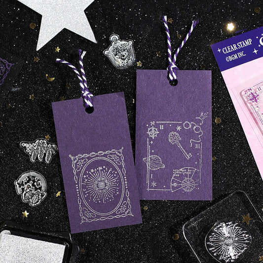 BGM Clear Stamp: Diary - Retro Star Moon Poem