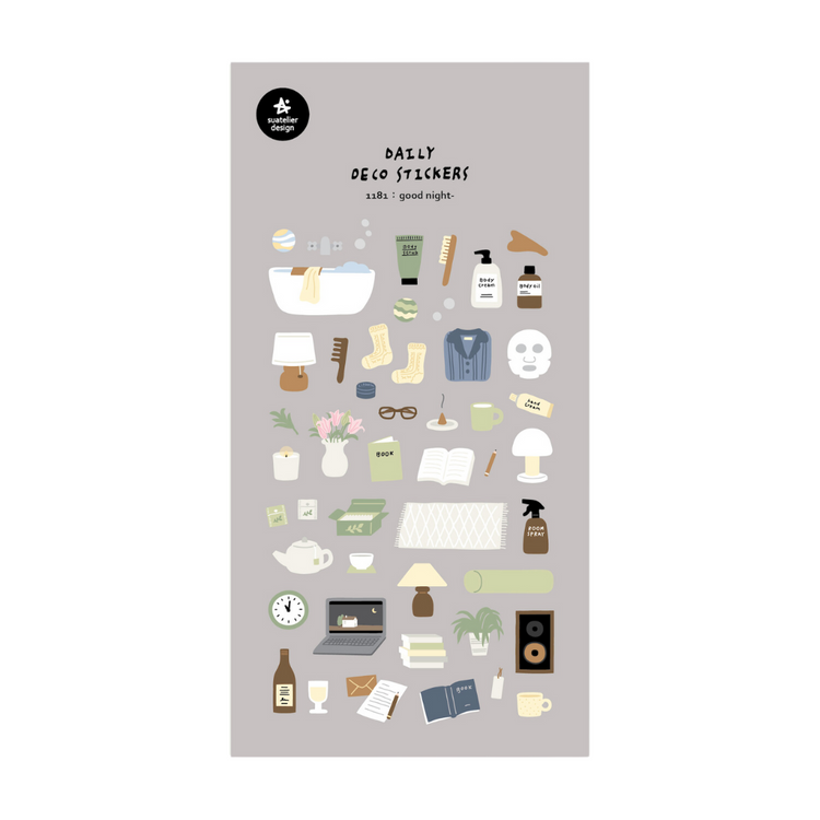 Suatelier Daily Deco Stickers - Good Night