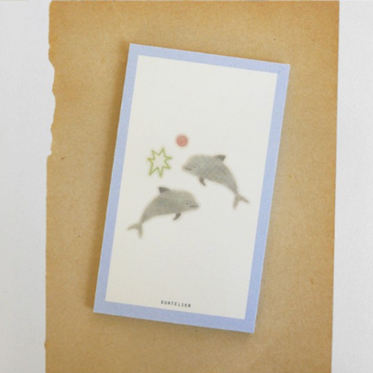 Suatelier Daily Deco Stickers - aqua aqua