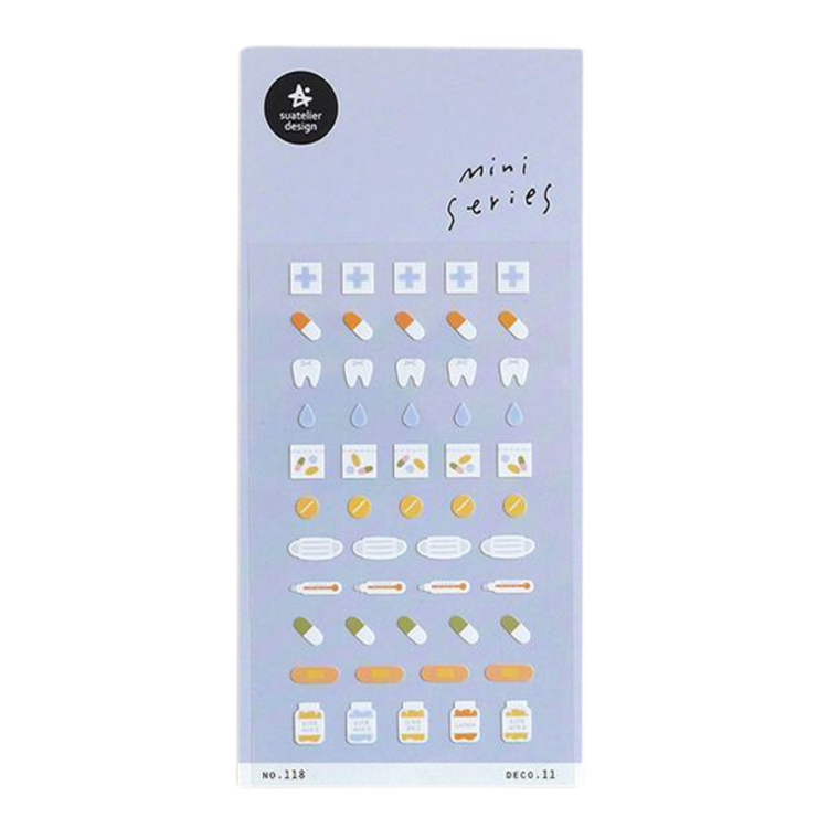 Suatelier Sticker 118 Deco.11 Health Mini Series