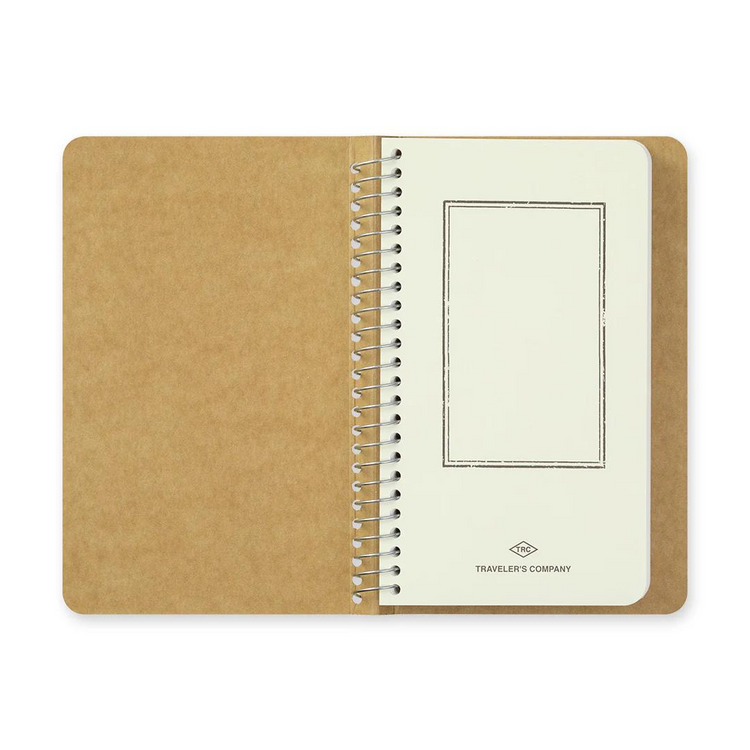 TRAVELER'S COMPANY Spiral Ring Notebook (A6 Slim) Blank MD Paper White