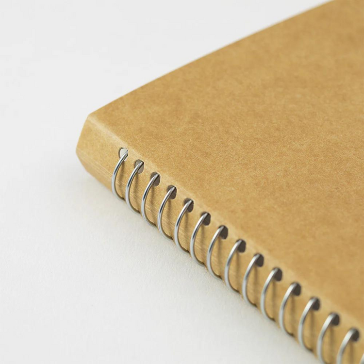 TRAVELER'S COMPANY Spiral Ring Notebook (A6 Slim) Blank MD Paper White