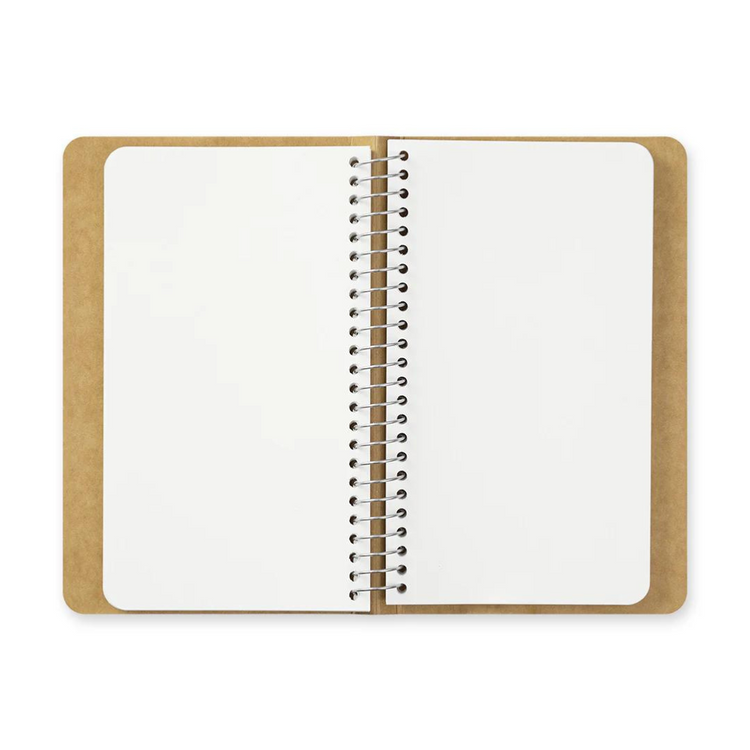 TRAVELER'S COMPANY Spiral Ring Notebook (A6 Slim) Blank MD Paper White