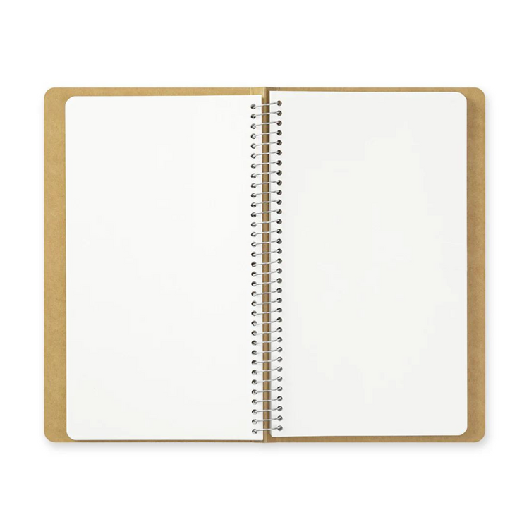 TRAVELER'S COMPANY Spiral Ring Notebook (A5 Slim) Blank MD Paper White