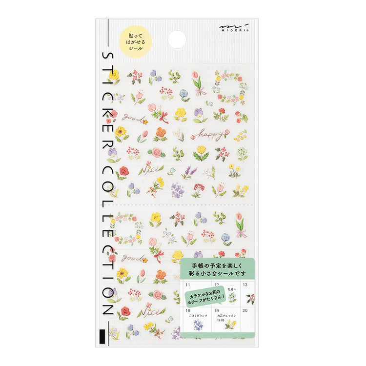 Midori Sticker (1 Sheet) - Wild Flowers