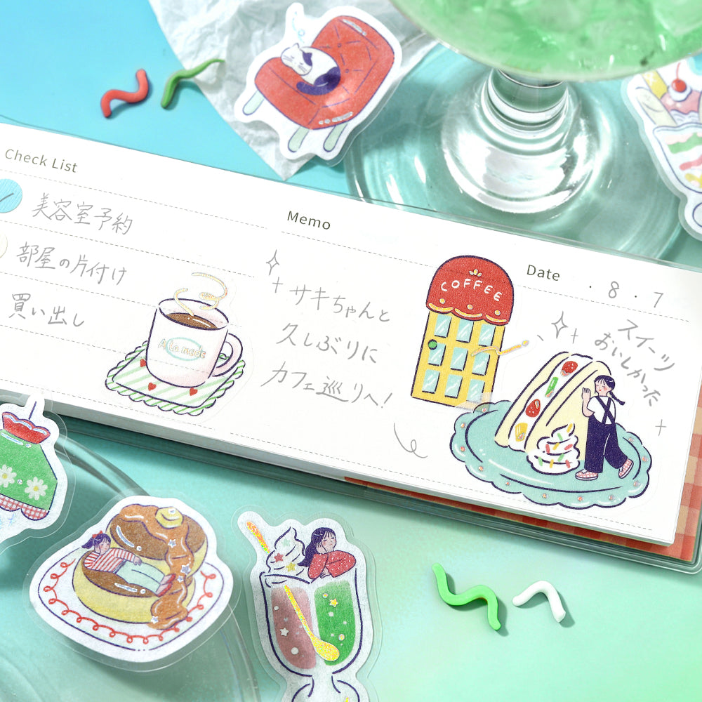 BGM Flakes Seal: Cafe À la Mode - Fancy Retro