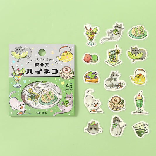 BGM Flakes Seal: Welcome Meow! - Café Haineko