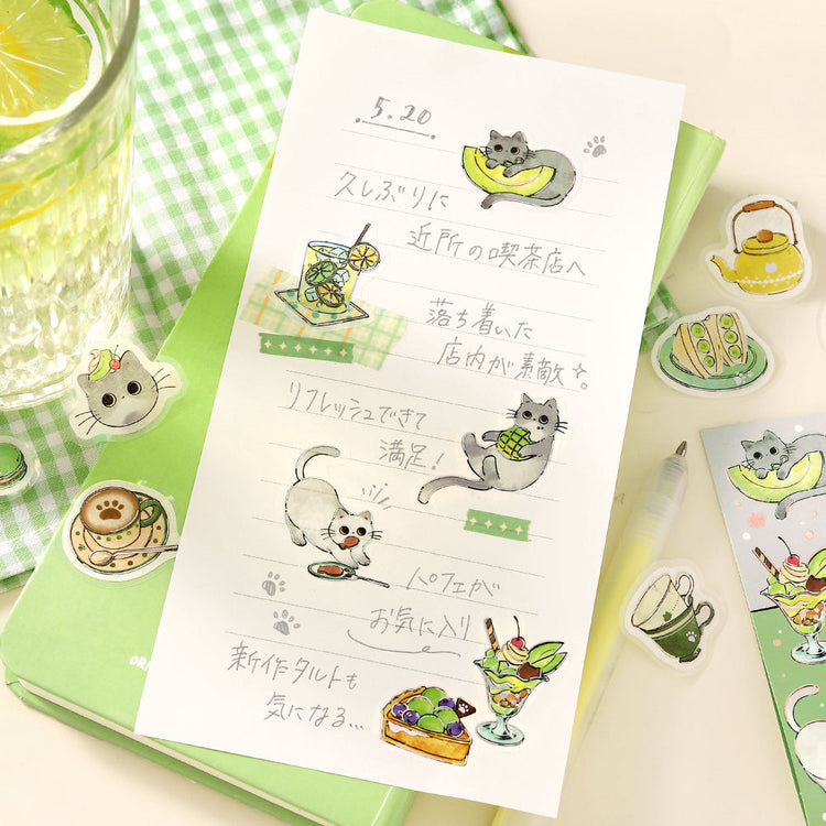 BGM Flakes Seal: Welcome Meow! - Café Haineko