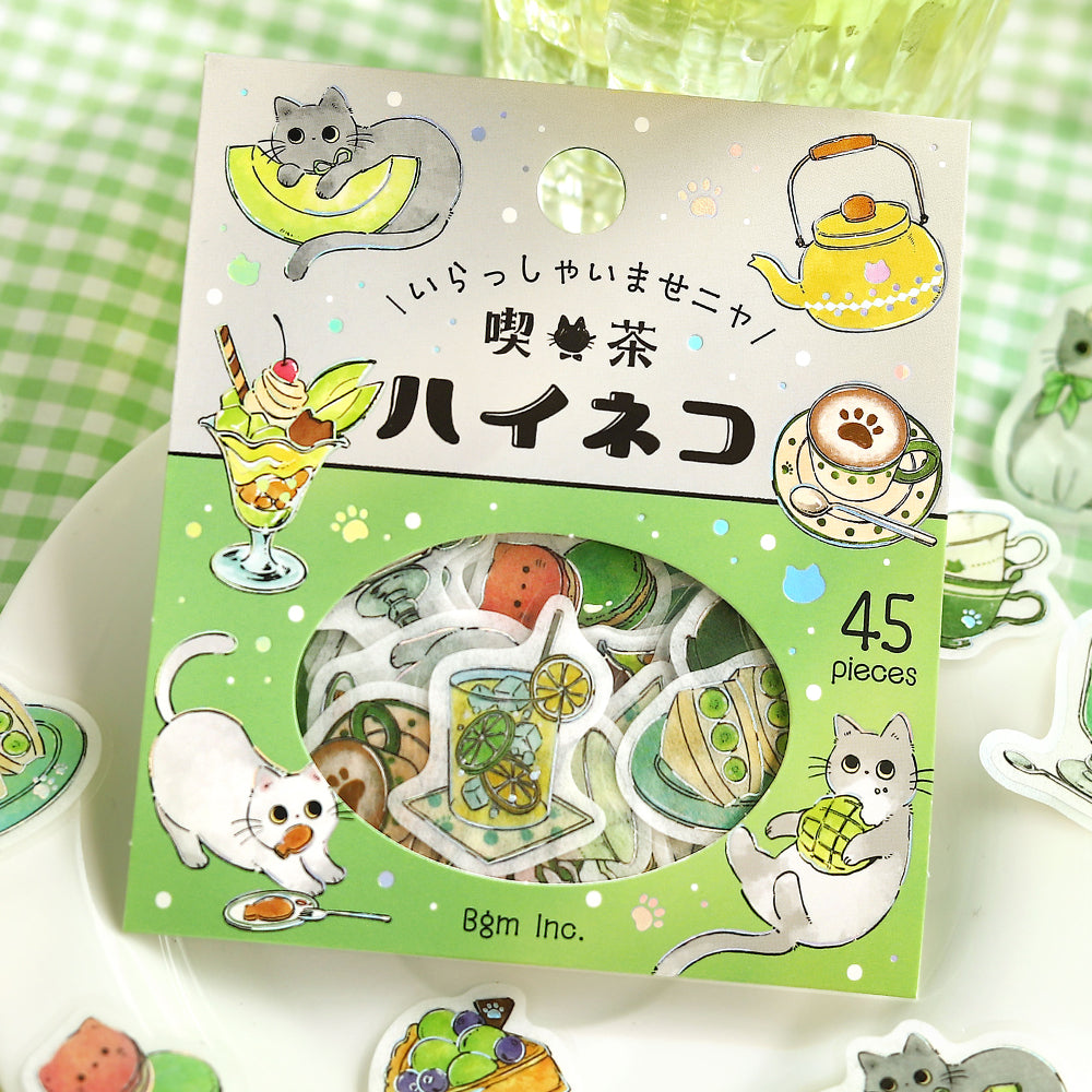BGM Flakes Seal: Welcome Meow! - Café Haineko
