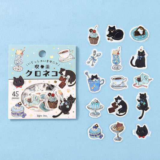 BGM Flakes Seal: Welcome Meow! - Café Kuroneko