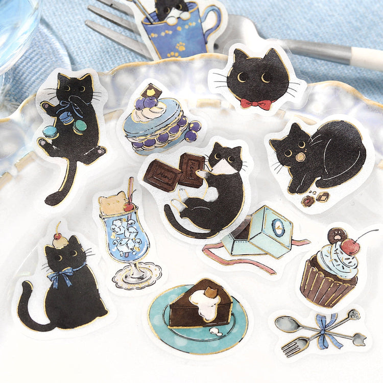 BGM Flakes Seal: Welcome Meow! - Café Kuroneko